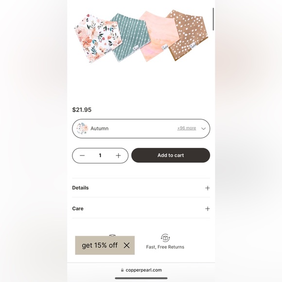 Baby accessories, Ryan&Rose cutie tensil spoon, frozen teether, copper&pearl bib - Picture 12 of 12